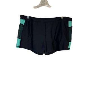 Free Country Womens XXL NWOT Athletic Running Shorts w Briefs‎ mesh leg pocket